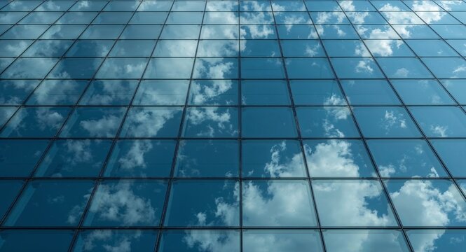 A crescent moon shining brightly in a dark blue night sky with scattered clouds around it softly lit - Powered by Adobe