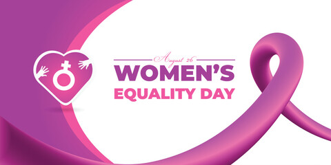 Women's Equality Day. August 26. Holiday concept. Template for background, banner, card, poster with text inscription. Vector EPS10 illustration.
