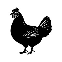 Chicken Vector Silhouette