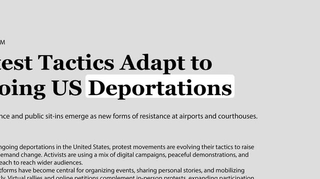 2025: Deportations, Headlines News Fast Sequence