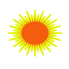 Sun icon vector symbol