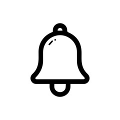simple bell reminder notification vector icon