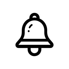 simple bell reminder notification vector icon