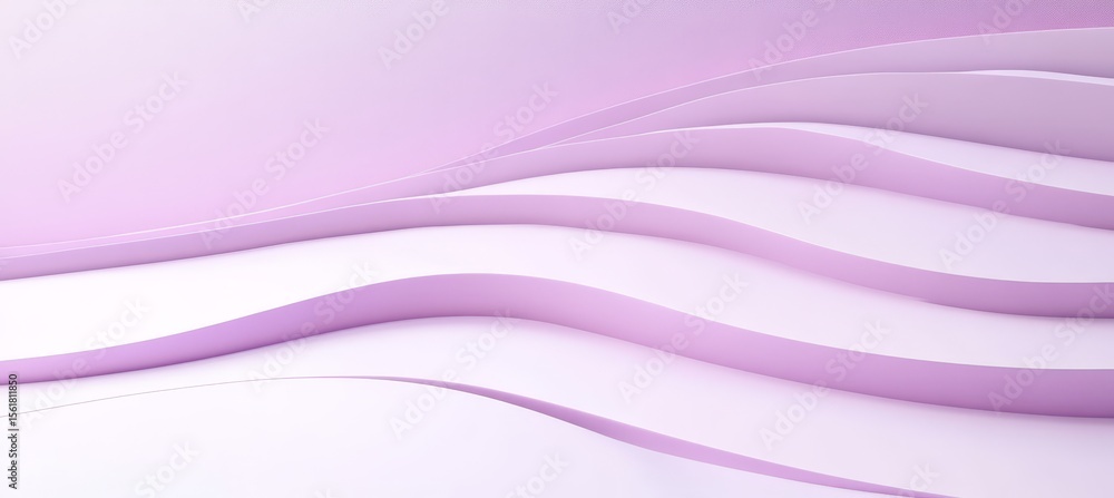 Poster elegant monochromatic lavender and lilac wave pattern with depth and shadow for soft background use