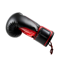 "Pair of Red and Black Boxing Gloves Isolated on White Background – Sports Equipment for Training and Protection"

