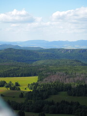 Widok z górskiego szczytu 