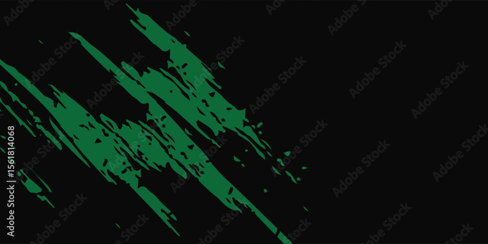 Poster dots halftone green and black color pattern gradient grunge texture background. dots pop art comics 