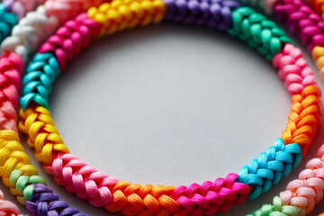 Colorful Braided Ropes in Circular Arrangement