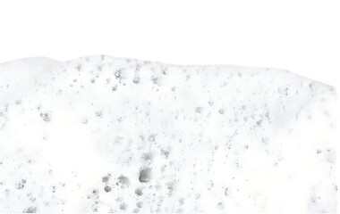 Fototapeta premium Realistic soap foam with bubbles. Shampoo soap foam isolated on transparent white background. frothy bubbles with soft texture. hygiene, cleaning product design elements. PNG,