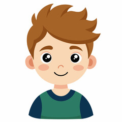 cute boy, young boy, adorable child, happy boy, cartoon boy, boy portrait, child character, white background, flat design, boy avatar, boy clipart, child vector, kids illustration, vector child, child
