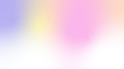 Purple yellow pink peach white abstract background. Color gradient ombre blend. Soft pastel blur. Bright light glow. Smooth airy haze. Dreamy shimmer fade. Subtle noise grain mesh texture