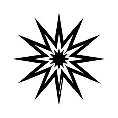Obraz premium Starburst With Sharp Points