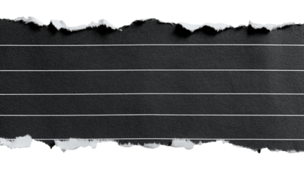 Torn sheet music isolated on white background