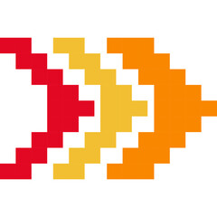 Obraz premium Arrow Pixel Art