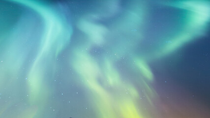 Northern lights or Aurora borealis in the sky - Tromso, Norway