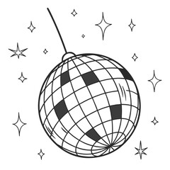 Disco Ball Festive Countdown, Celebration & Party Graphics
