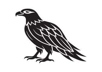 Fototapeta premium Bald eagle Silhouette, eagle Vector, eagle Icon Illustration