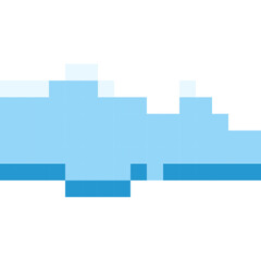 Fototapeta premium Cloud Pixel Art