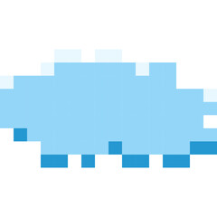 Fototapeta premium Cloud Pixel Art