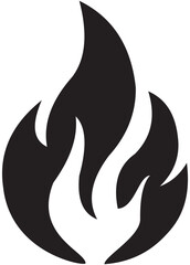 Black Fire Silhouette