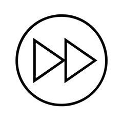 Fast Player Icon Fast Forward Circle
