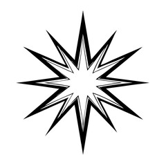 Obraz premium Starburst with Sharp Points 