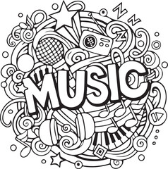 Musical elements abstract composition radio microphone