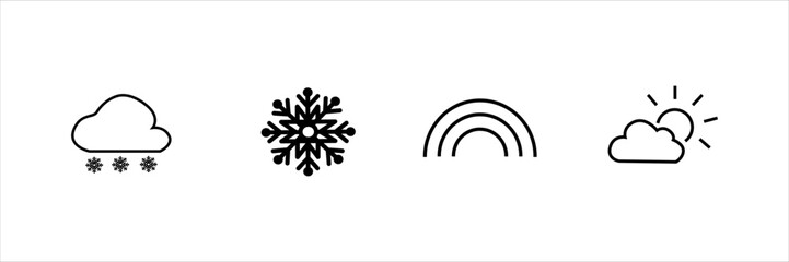 sun clouds rain lightning temperature snow moon wind rainbow thunderstorm fog hail heat cold thermometer night day showers sunset dawn umbrella celsius scale fahrenheit scale