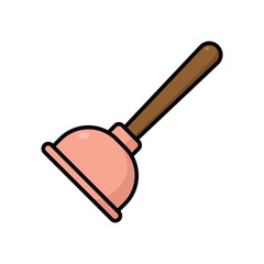 plunger icon vector design template simple and clean