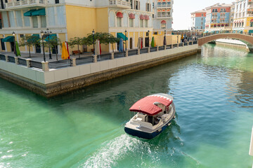 Little Venice. Beautiful Venetian-style houses and water channels between the houses and bridges...