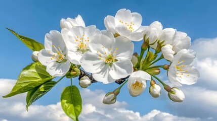 Stunning White Cherry Blossoms Spring Flowers Branch
