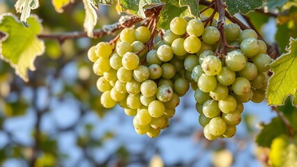 Juicy Grapes in a Vineyard