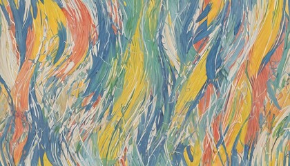 Vivid colors intertwine and dance across the canvas, creating a harmonious blend of swirling waves. This artwork captures the essence of movement and energy in an imaginative form Generative AI