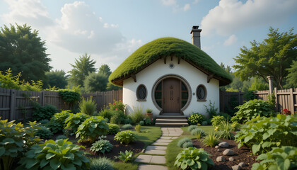 a beautiful little farmhouse 4k pc wallpaper
