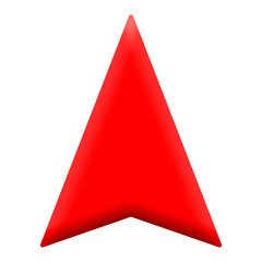 Obraz premium red pyramid isolated on white