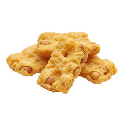 Golden Fried Peanut Snacks with Crispy Texture, Delicious and Appetizing.