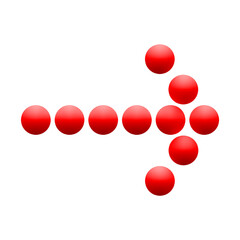 Dotted arrow icon 