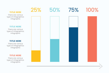 Modern bar chart graph diagram Infographic design template, statistical business for presentation.