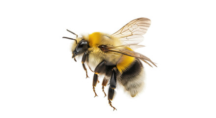 Isolated Bumblebee Flying