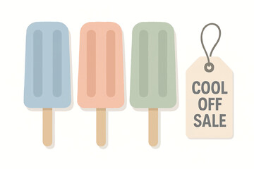 Popsicle Ice Cream Cool Off Sale Discount Promotion Summer Dessert Treat