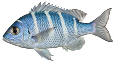 Isolated Blue Fish