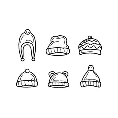 Cartoon winter hats