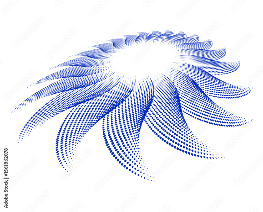 Aufkleber abstract blue background design element wave lines guilloche curve line background circle for patter
