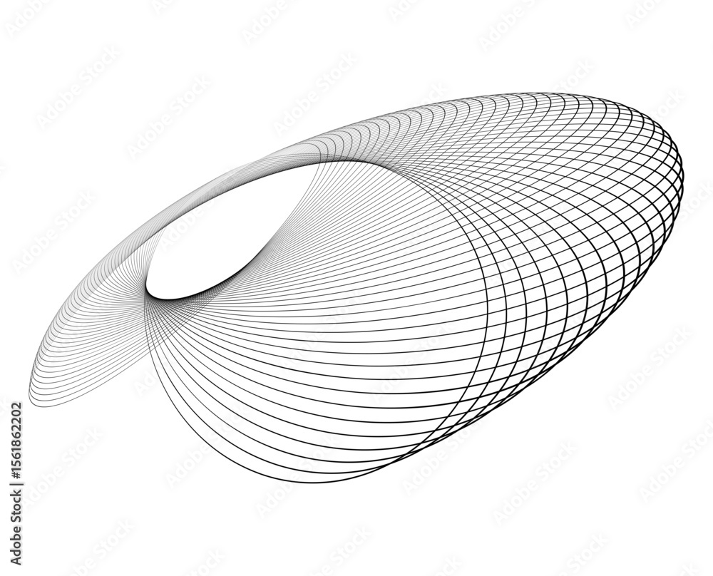 Poster abstract background vector illustration design element wave lines guilloche curve line background ci