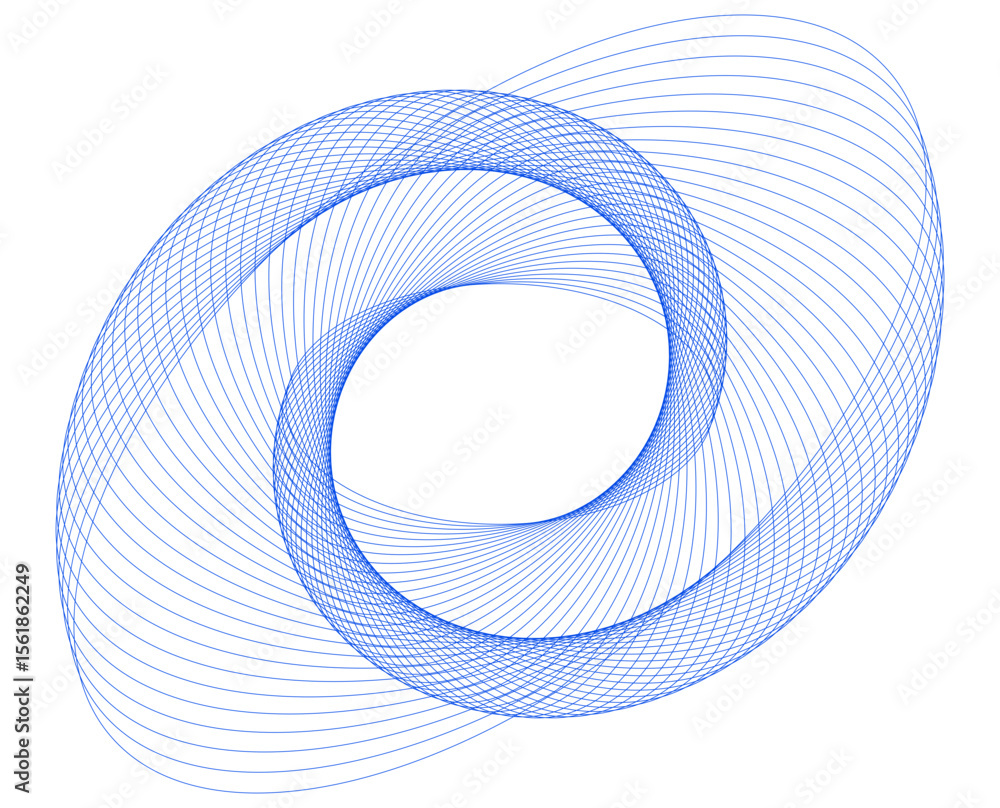 Poster 3d render of a spiral staircase design element wave lines guilloche curve line background circle for