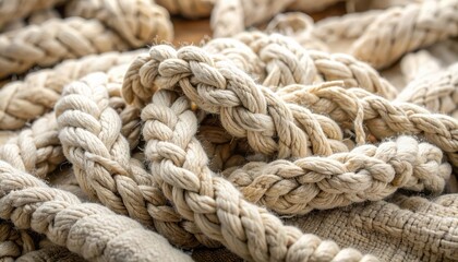 Natural Twisted Rope Textures for Crafts and Design Projects