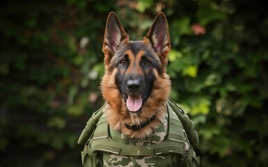 german shepherd portrait