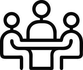 Roundtable Discussion Group Around Table