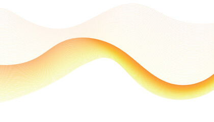 Abstract Yellow and Orange Wave Lines