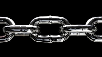 Obraz premium つながる力：連鎖する金属の意志